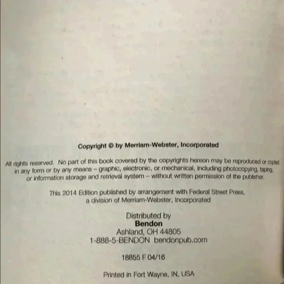 Webster’s Dictionary & Thesaurus -English Language - Picture 4 of 4